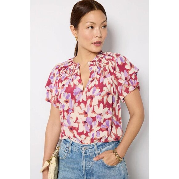 RAILS Women's Kamila Top Size XS In Amaranth - Picture 1 of 8